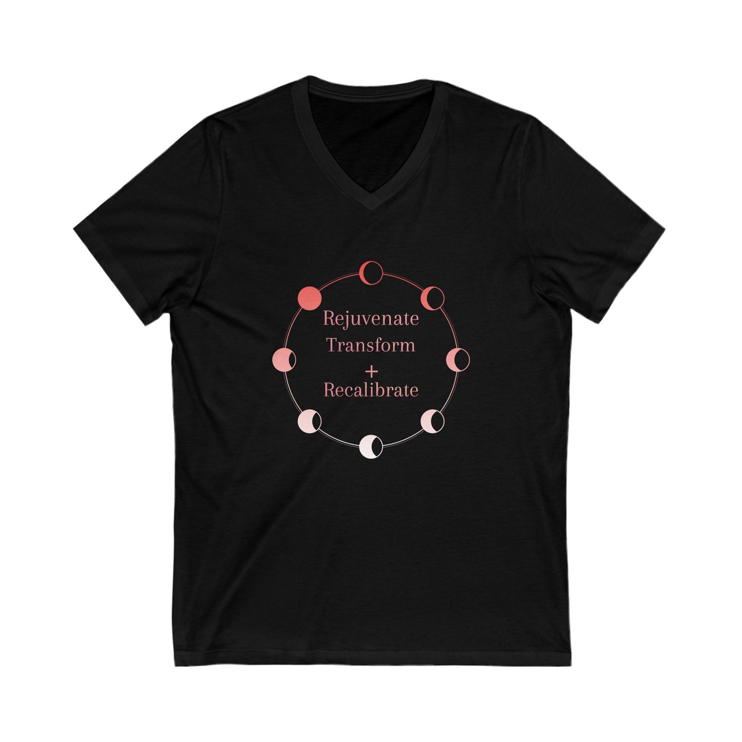 V-Neck Tee Lunar Eclipse Transformation Energy Shirt