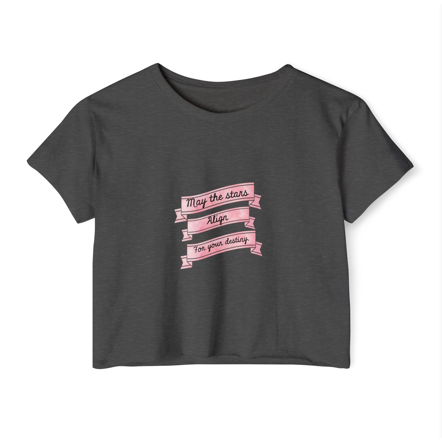 Destiny Crop Top - Women's Festival Tee with Joan of Arc Design