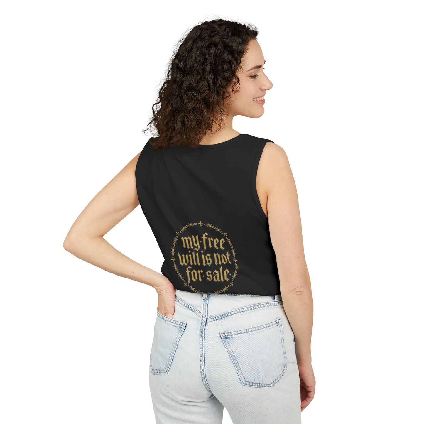 Anti-Cult Free Will Tank Top — Skeptic Statement Tee