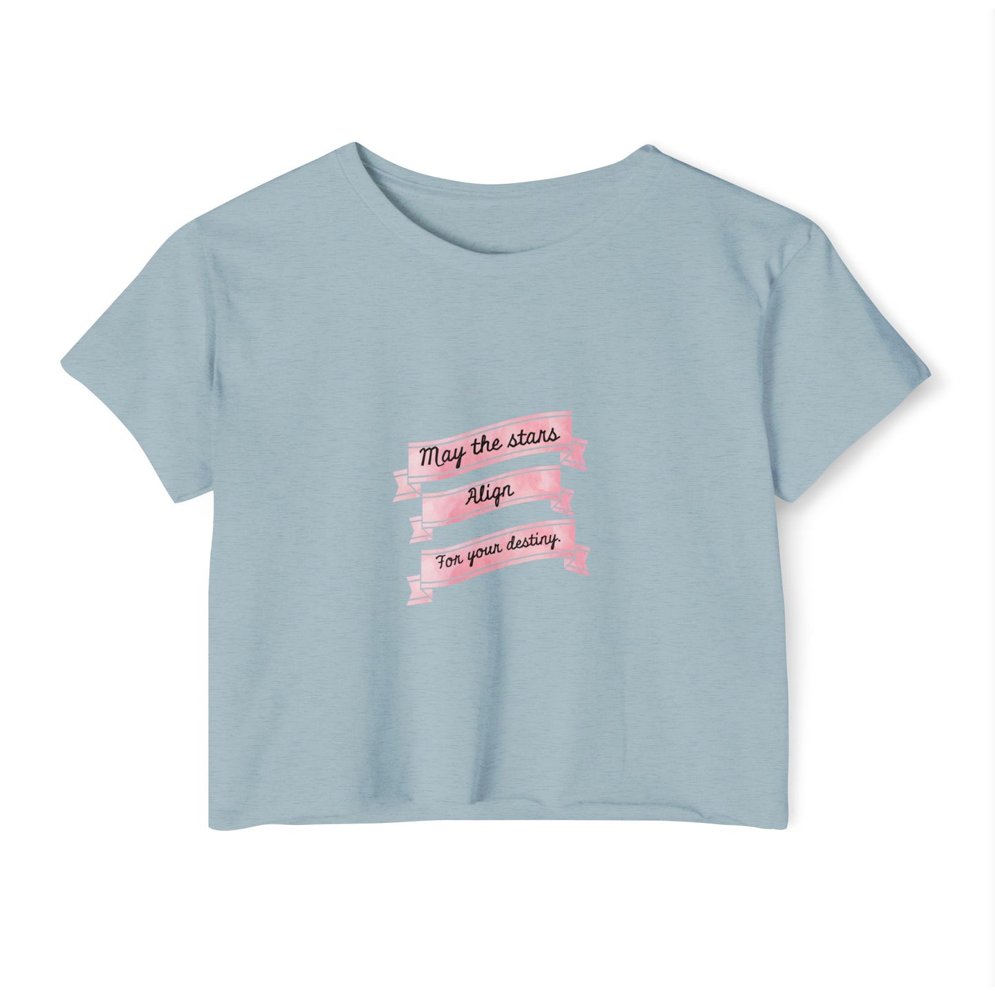 Destiny Crop Top - Women's Festival Tee with Joan of Arc Design