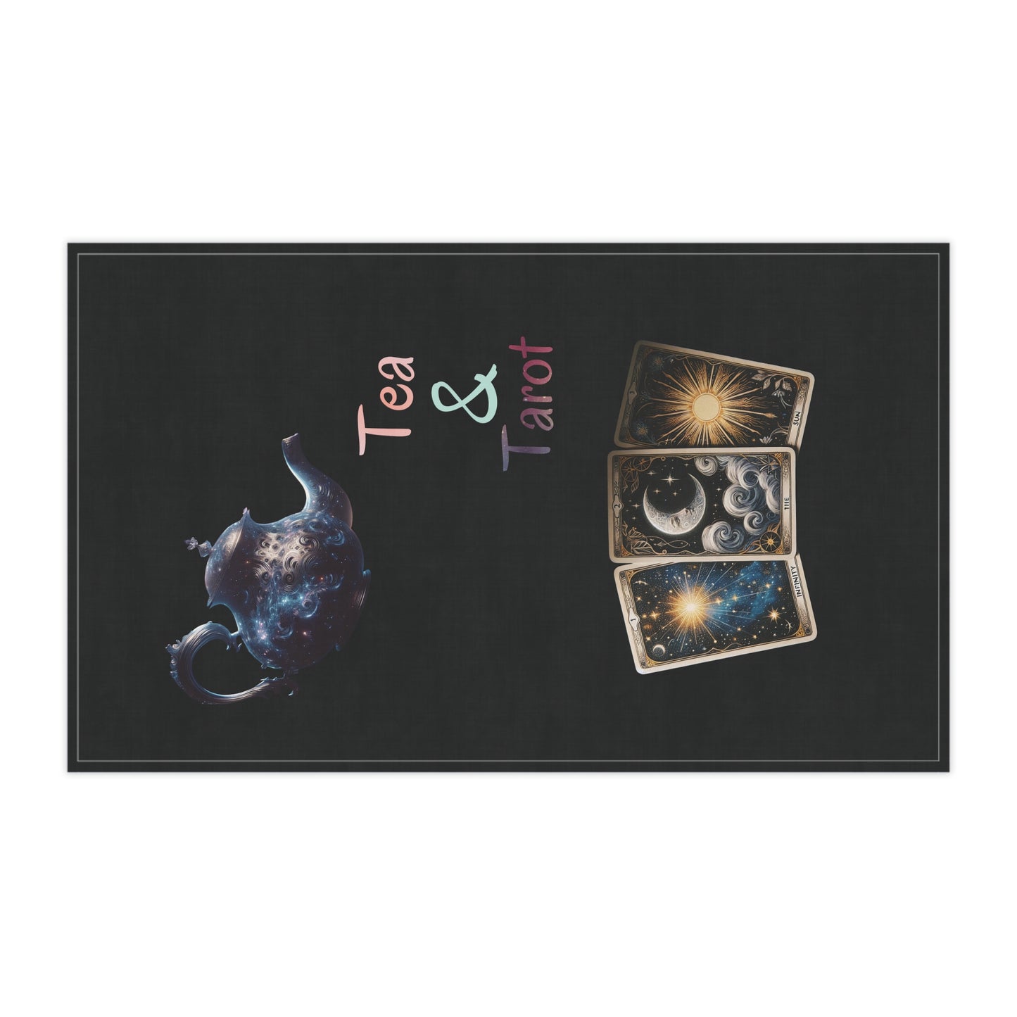 “Tea and Tarot” mystic tea towel