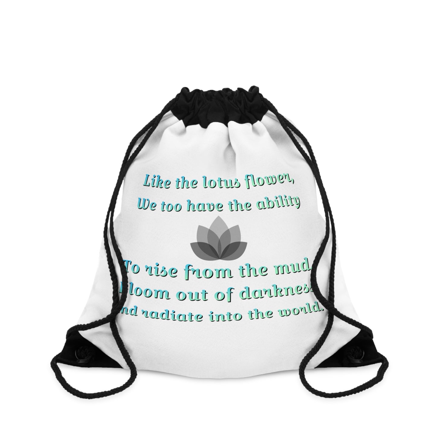 Lotus Drawstring Bag