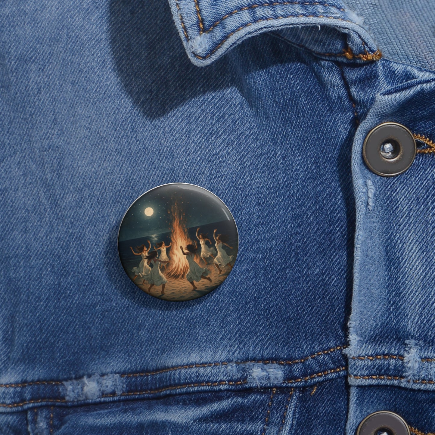 Pin Buttons - Full Moon Ritual Pin