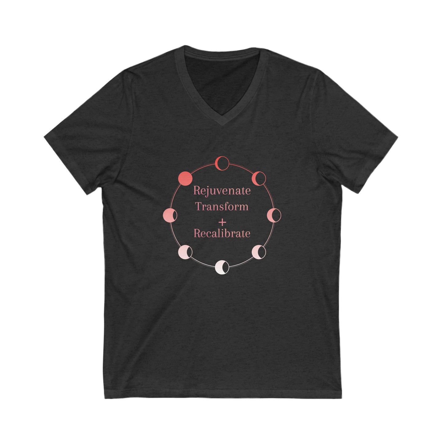 V-Neck Tee Lunar Eclipse Transformation Energy Shirt