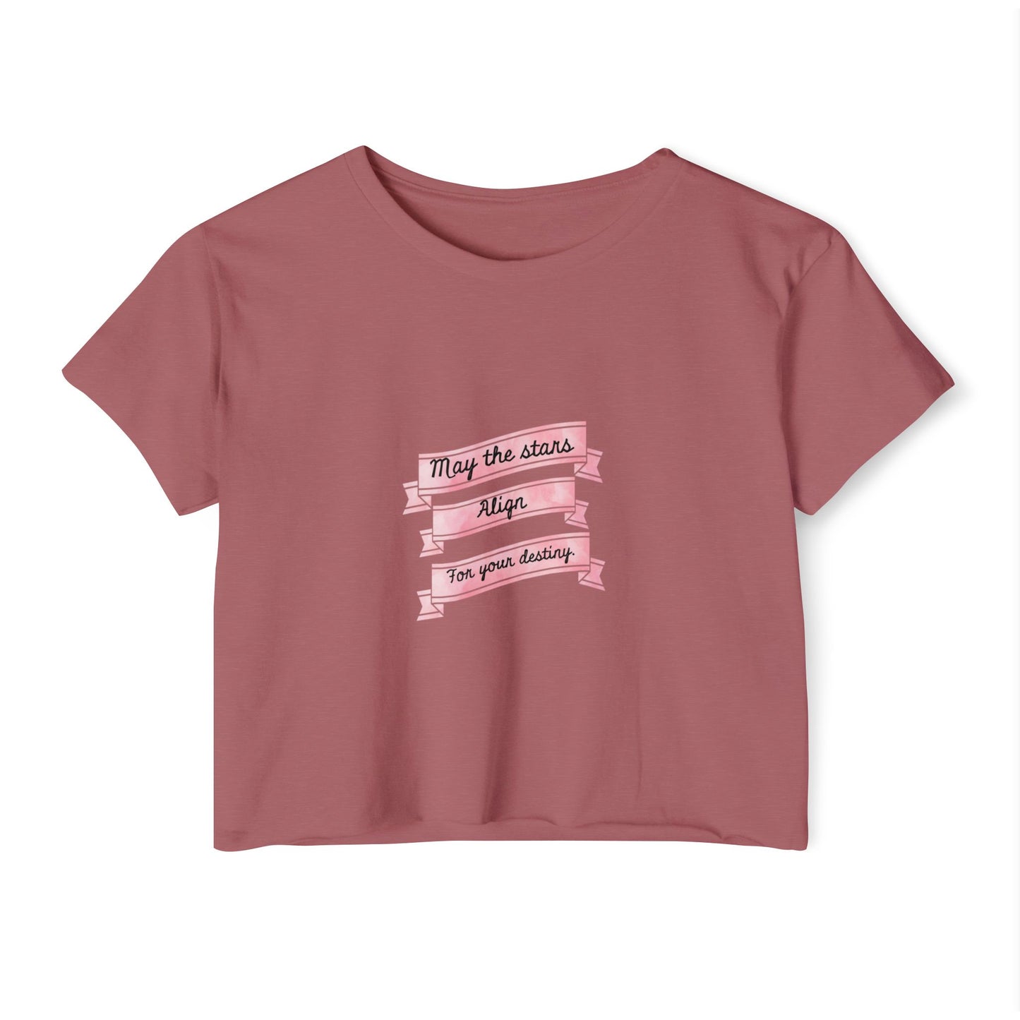 Destiny Crop Top - Women's Festival Tee with Joan of Arc Design
