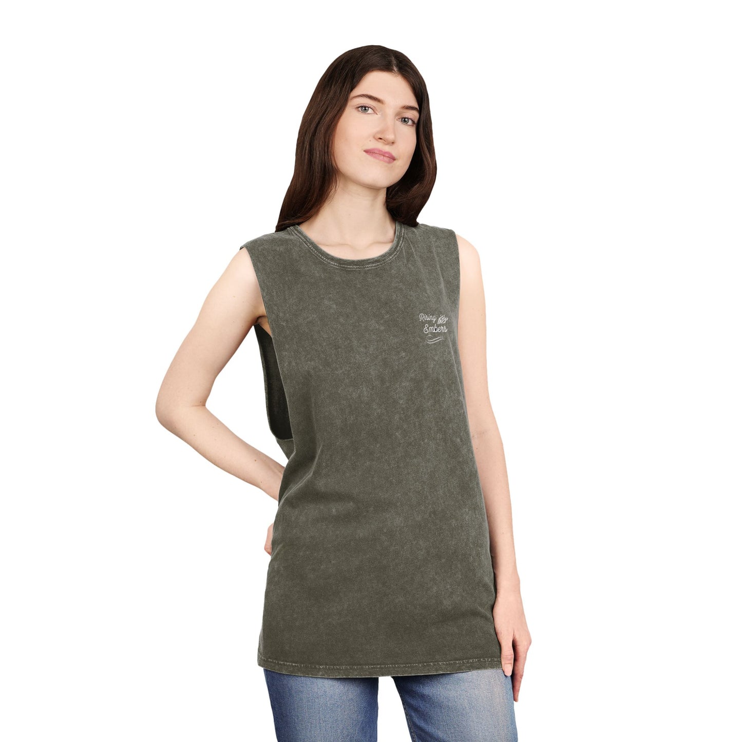 Floral Spine Muscle Tank — Botanical Spine Graphic Tank Top