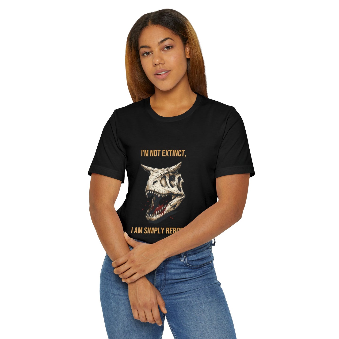 Carnotaurus Skull T-Shirt — Dinosaur Fossil Tee for Paleontology Fans