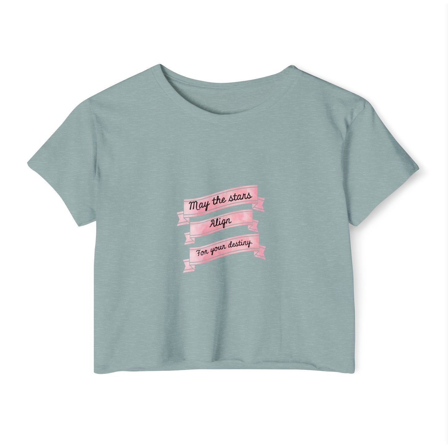 Destiny Crop Top - Women's Festival Tee with Joan of Arc Design