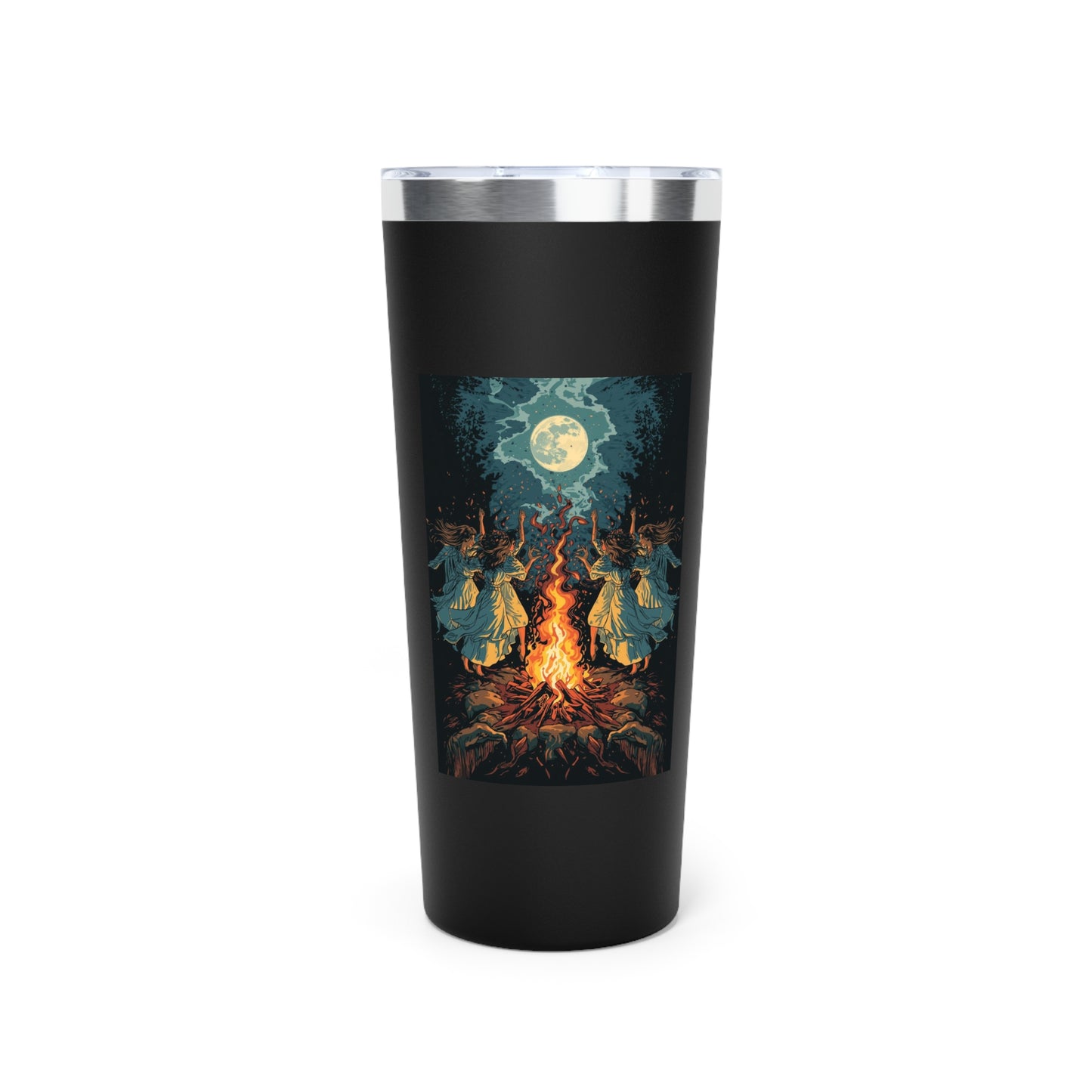 Tumbler Mug - Elegant Witch's Night Copper Vacuum Insulated 22oz