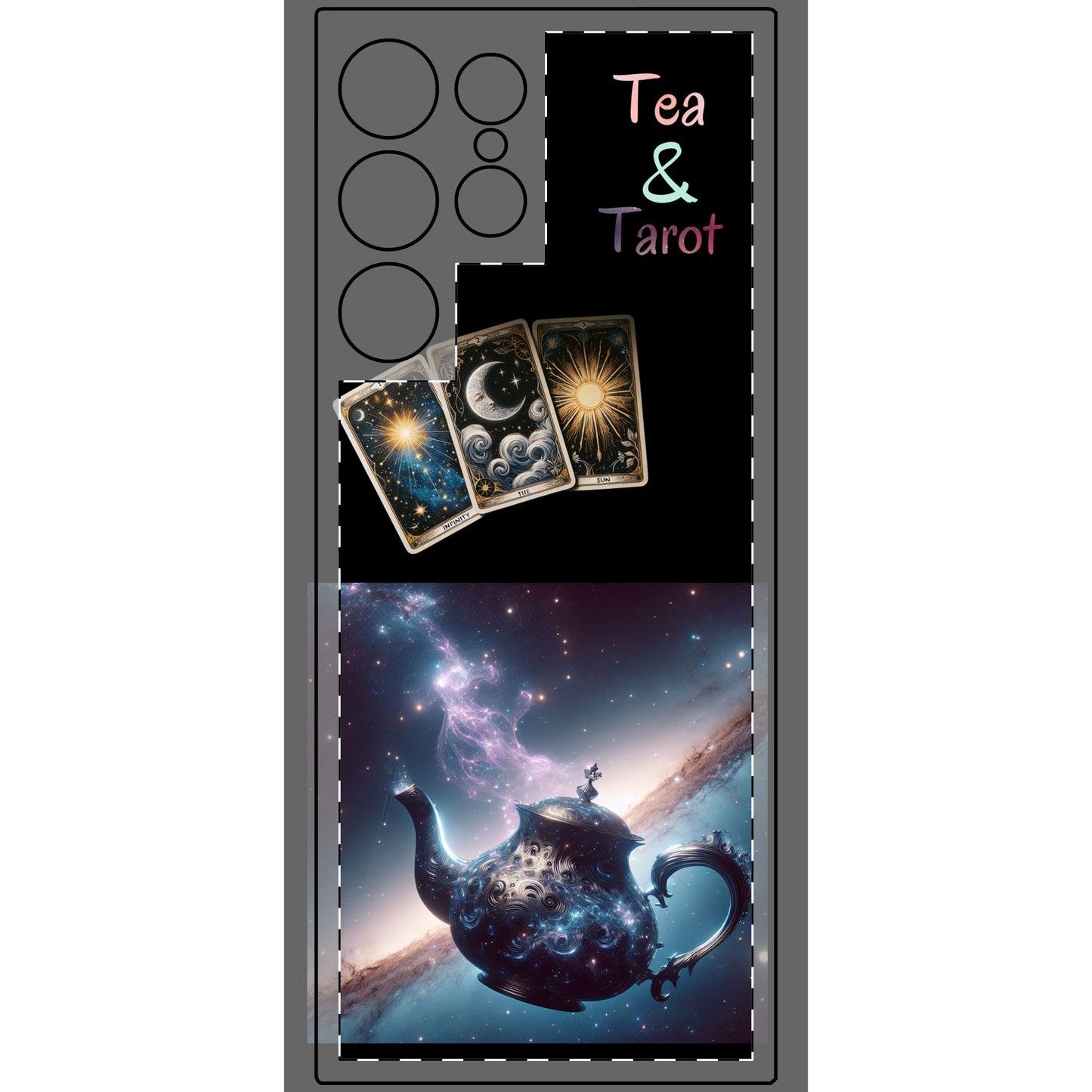 Phone Skin - Ethereal Tea and Tarot Design