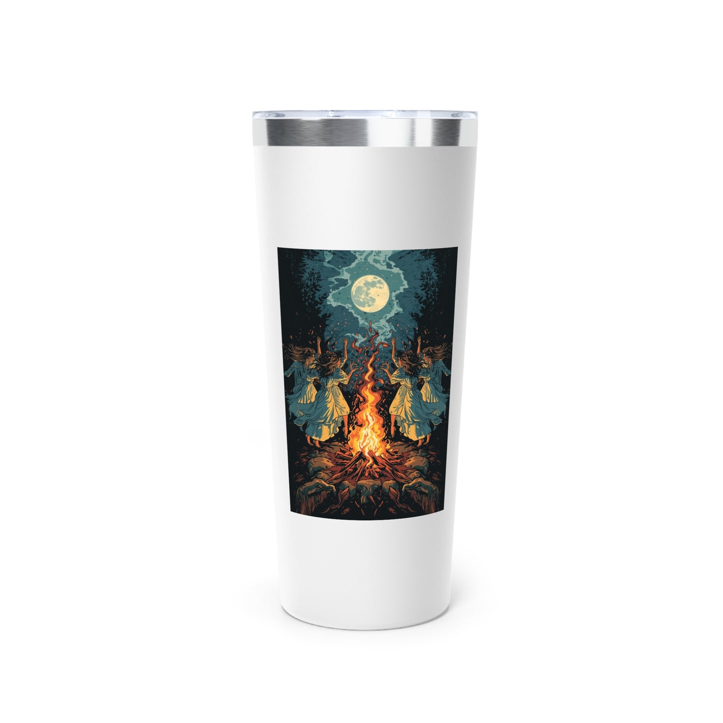 Tumbler Mug - Elegant Witch's Night Copper Vacuum Insulated 22oz