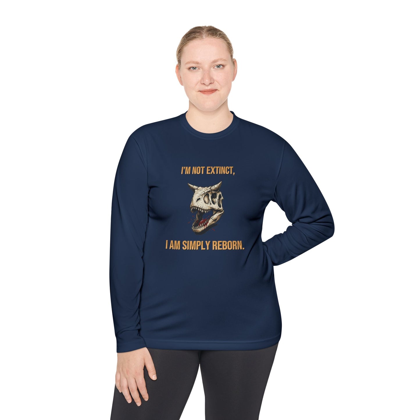 Carnotaurus Skull Long Sleeve Tee — Dinosaur Fossil Graphic Shirt