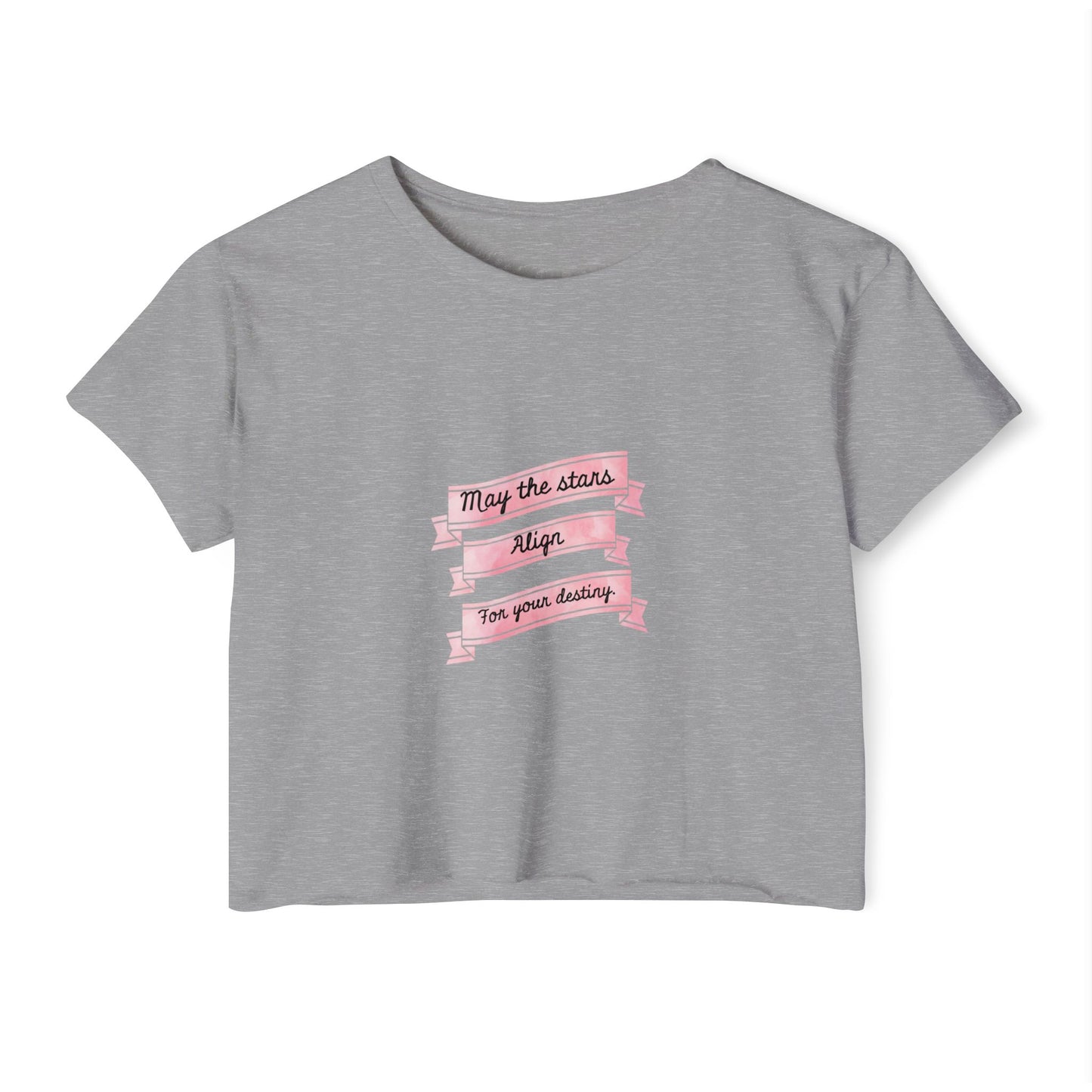 Destiny Crop Top - Women's Festival Tee with Joan of Arc Design