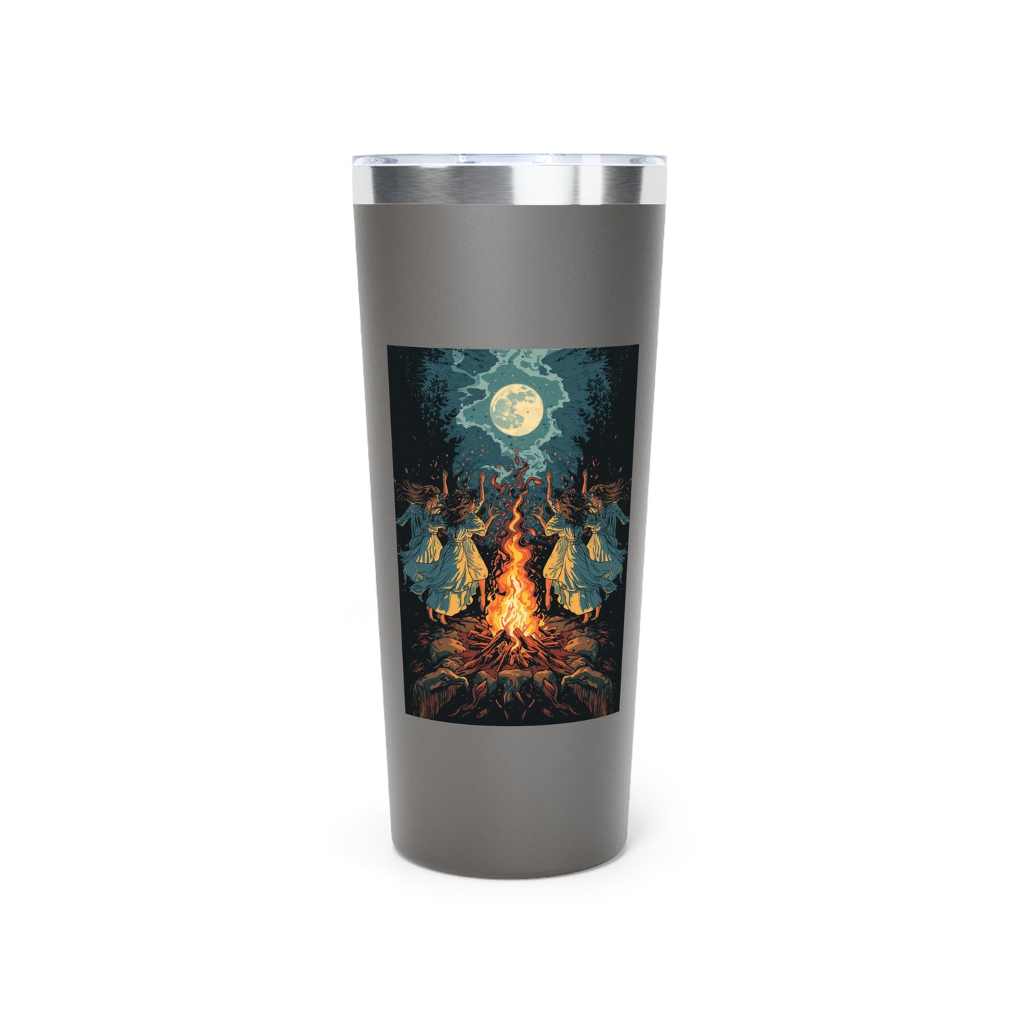 Tumbler Mug - Elegant Witch's Night Copper Vacuum Insulated 22oz
