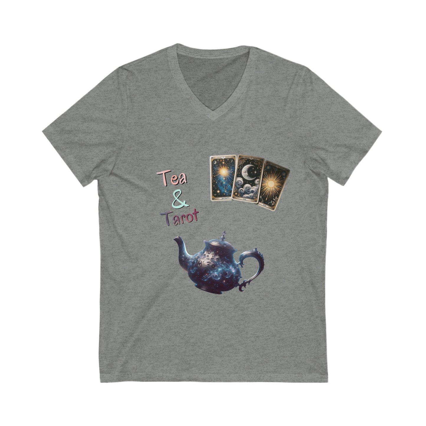 T-Shirt - Celestial Tea and Tarot V-Neck Tee