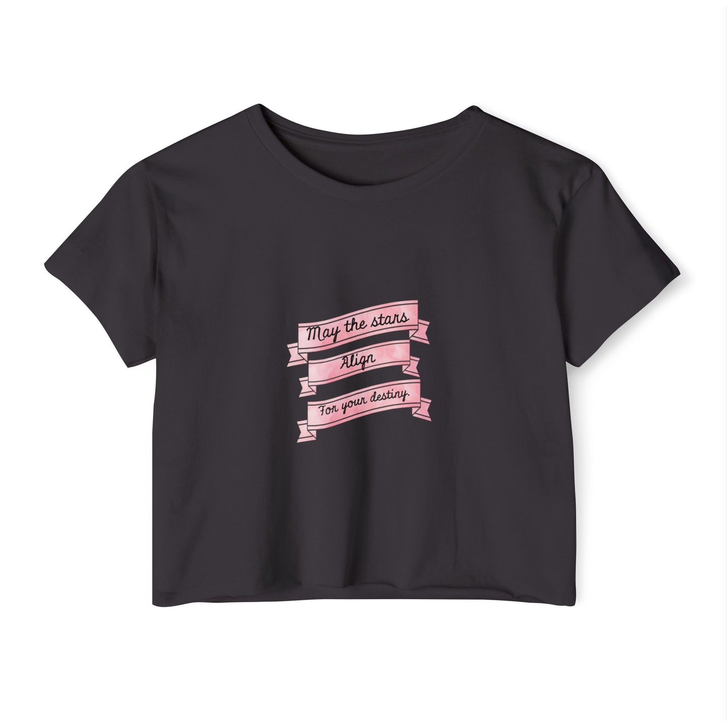 Destiny Crop Top - Women's Festival Tee with Joan of Arc Design