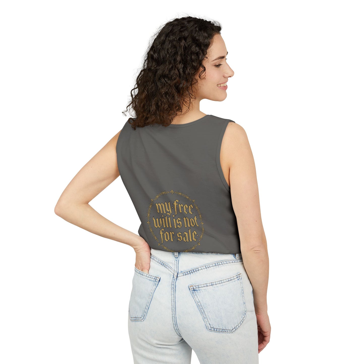 Anti-Cult Free Will Tank Top — Skeptic Statement Tee