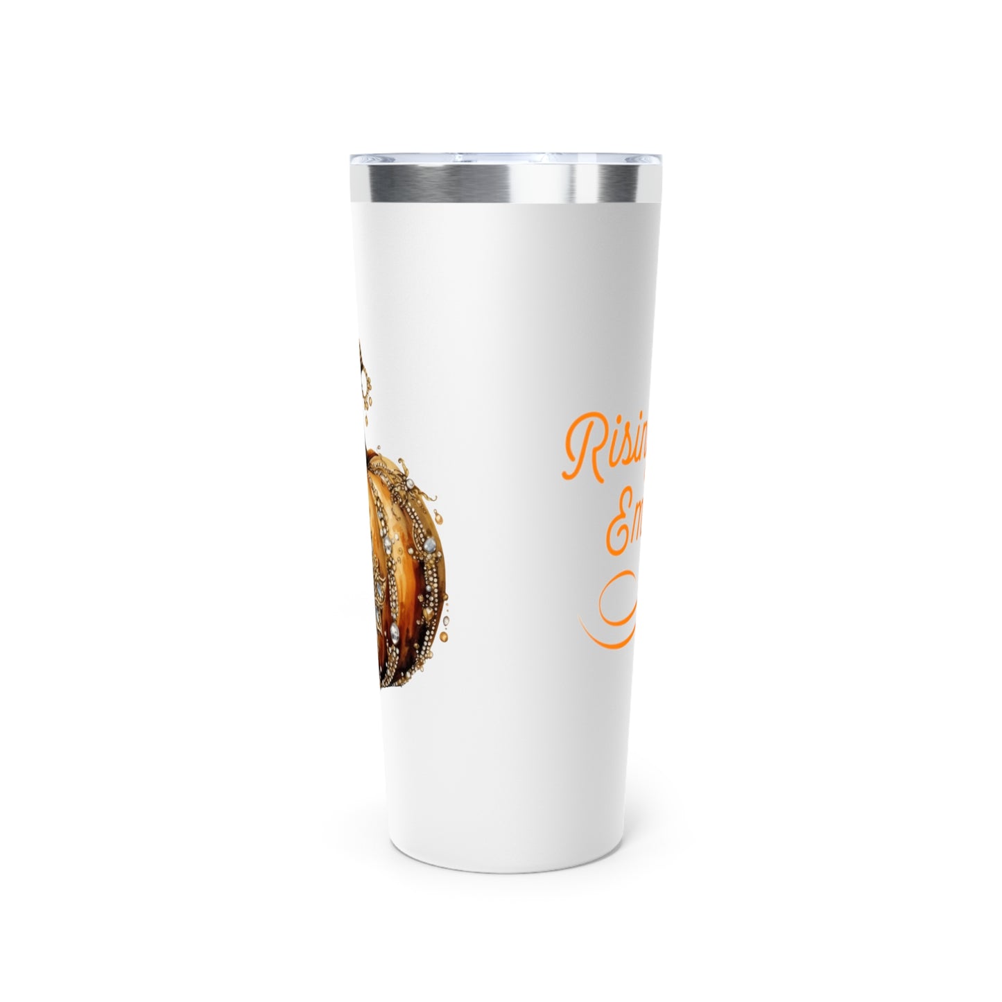 Rising Embers gem pumpkin Copper Vacuum Insulated Tumbler, 22oz