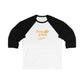 Pumpkin Unisex 3\4 Sleeve Baseball Tee