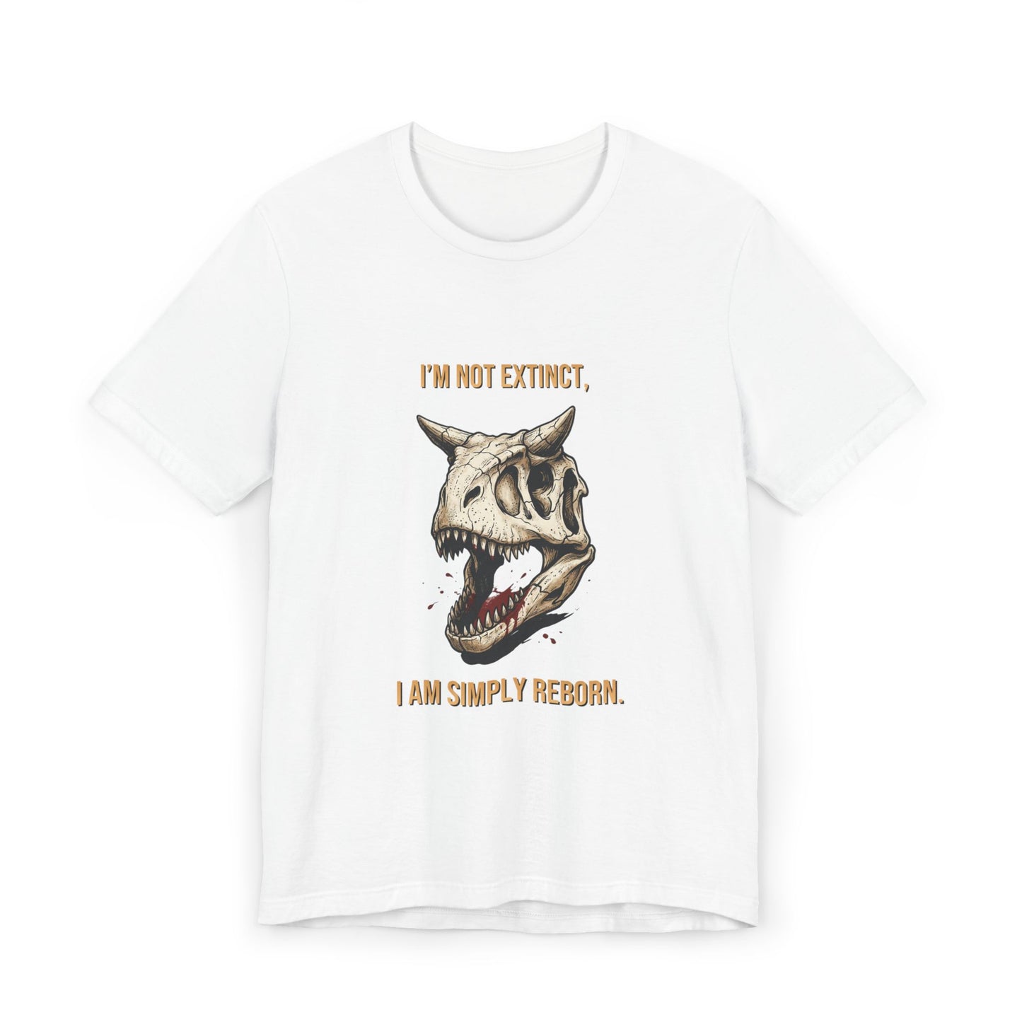 Carnotaurus Skull T-Shirt — Dinosaur Fossil Tee for Paleontology Fans
