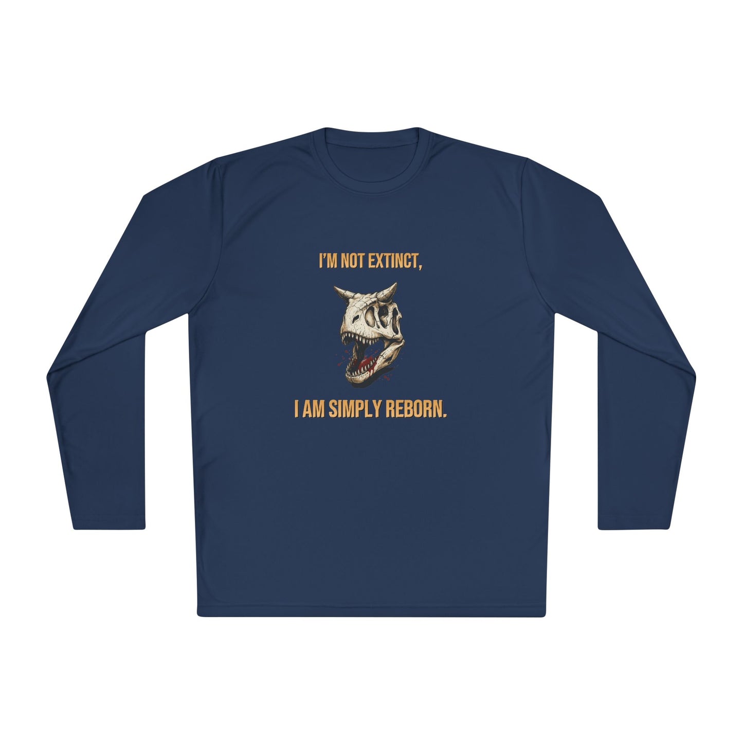 Carnotaurus Skull Long Sleeve Tee — Dinosaur Fossil Graphic Shirt