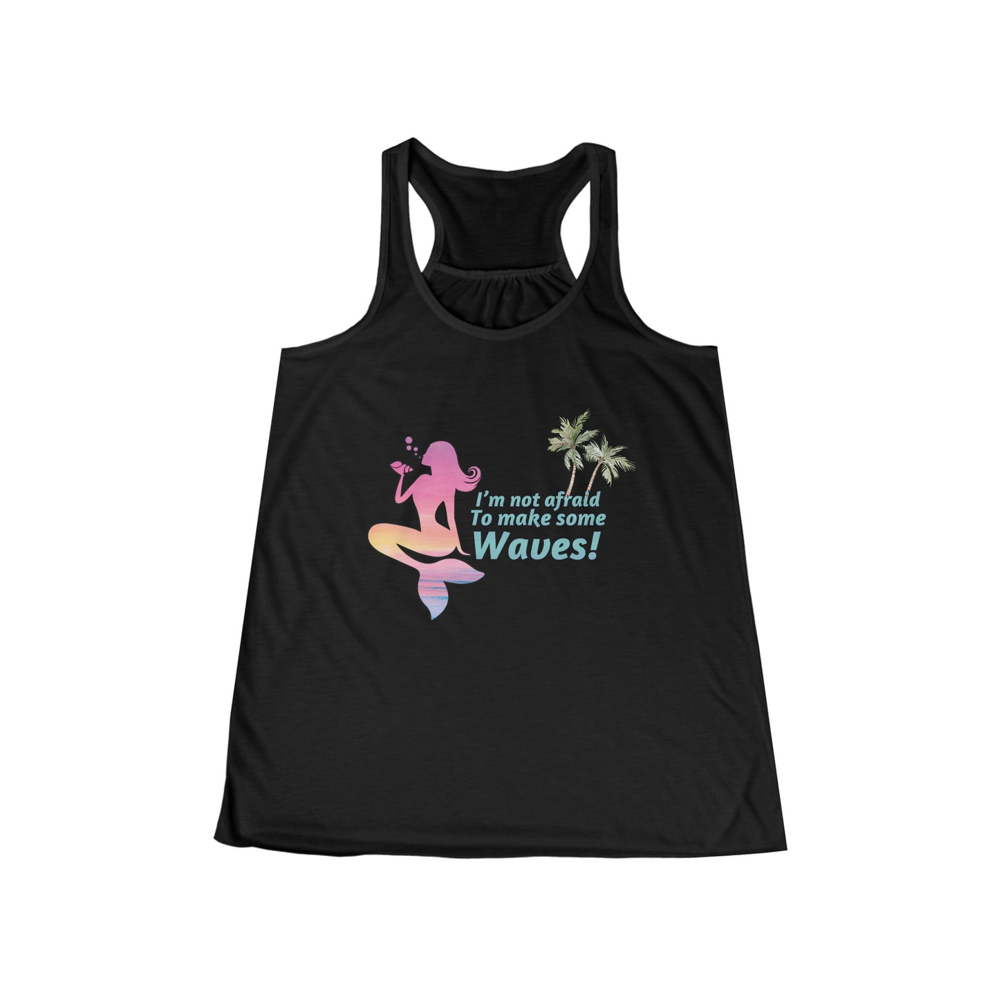 Mer-Making Waves Women's Flowy Racerback Tank