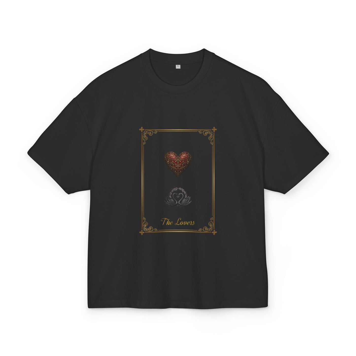 The Lovers Tarot T-Shirt — Vintage Heart Card Graphic Tee