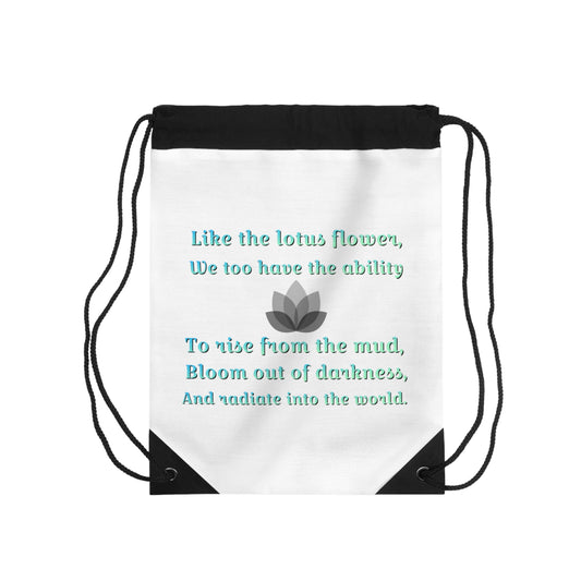 Lotus Drawstring Bag