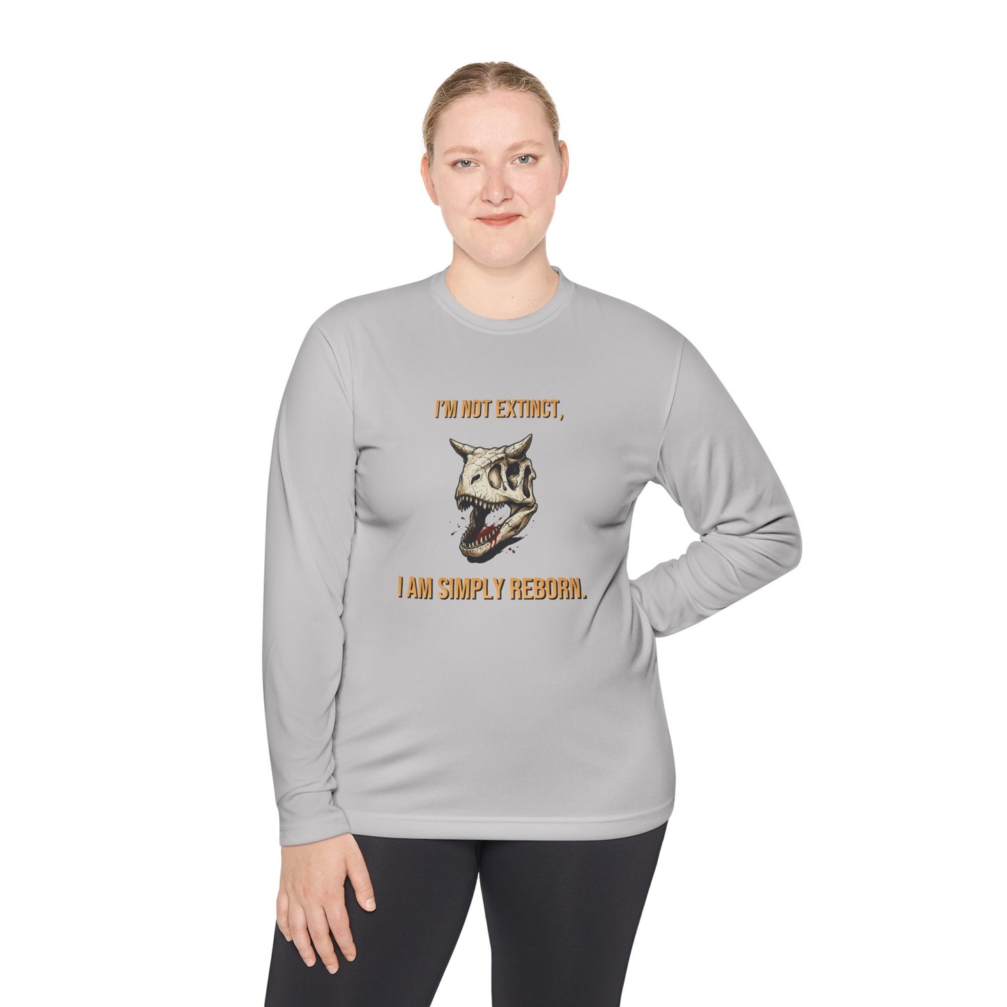 Carnotaurus Skull Long Sleeve Tee — Dinosaur Fossil Graphic Shirt