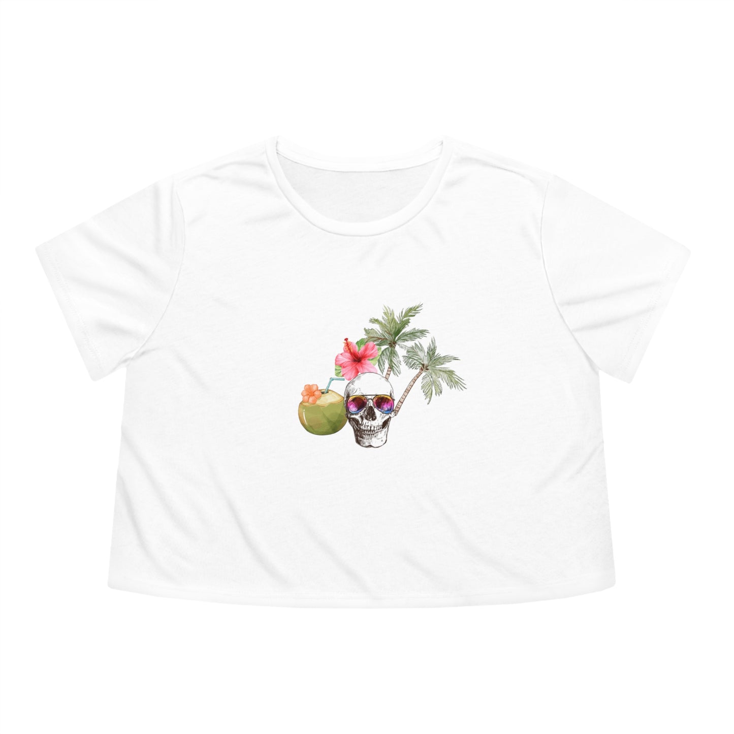 Tropigoth Women's Flowy Cropped Tee