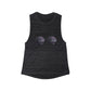 Flowy Muscle Tank with Gothic Mermaid Shell Bra Design - Women's
