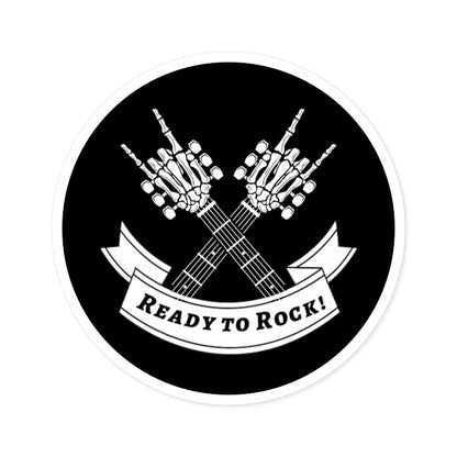 Ready to Rock! Round Stickers, Indoor\Outdoor