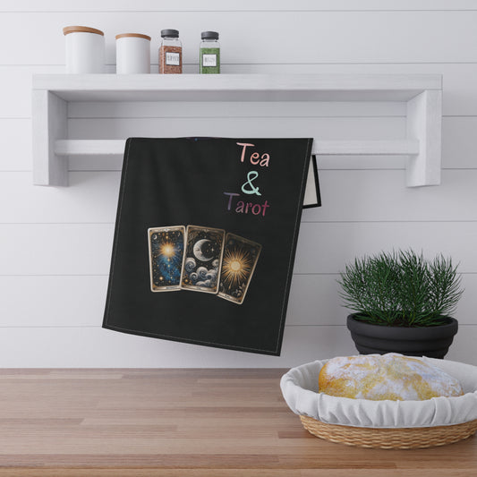 “Tea and Tarot” mystic tea towel