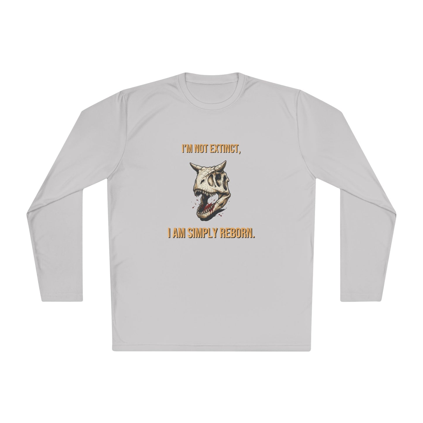 Carnotaurus Skull Long Sleeve Tee — Dinosaur Fossil Graphic Shirt