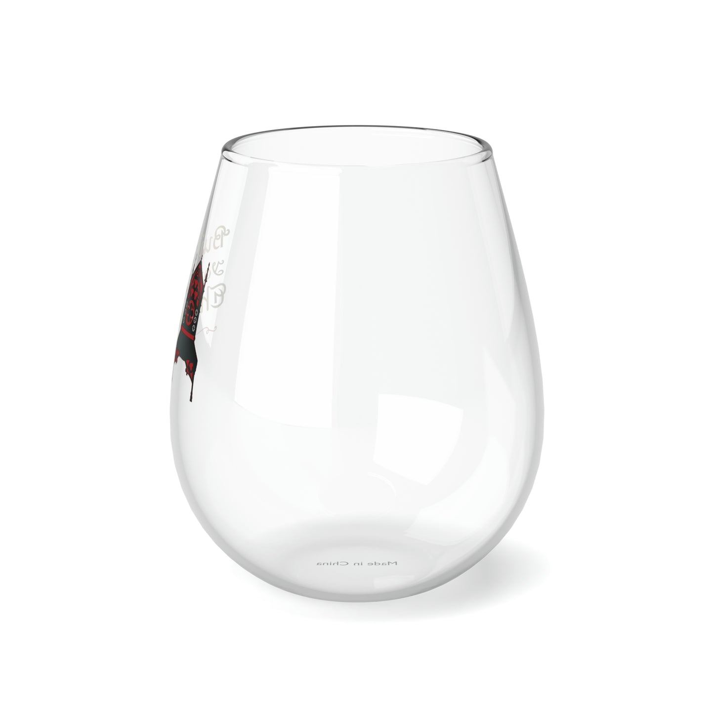 Build your own throne Stemless Wine Glass, 11.75oz