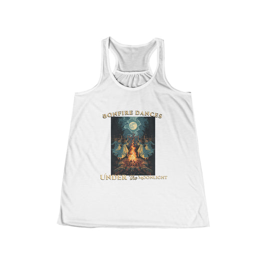 Campfire Nights Racerback Tank — "Another Dances Under the Moonlight"
