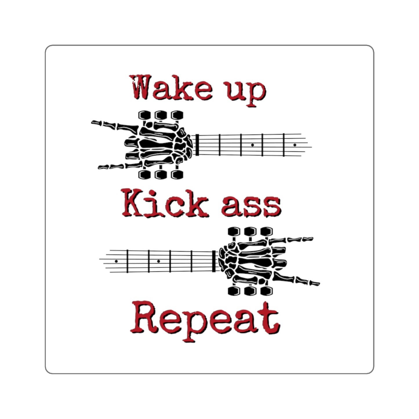Wake Up Square Stickers