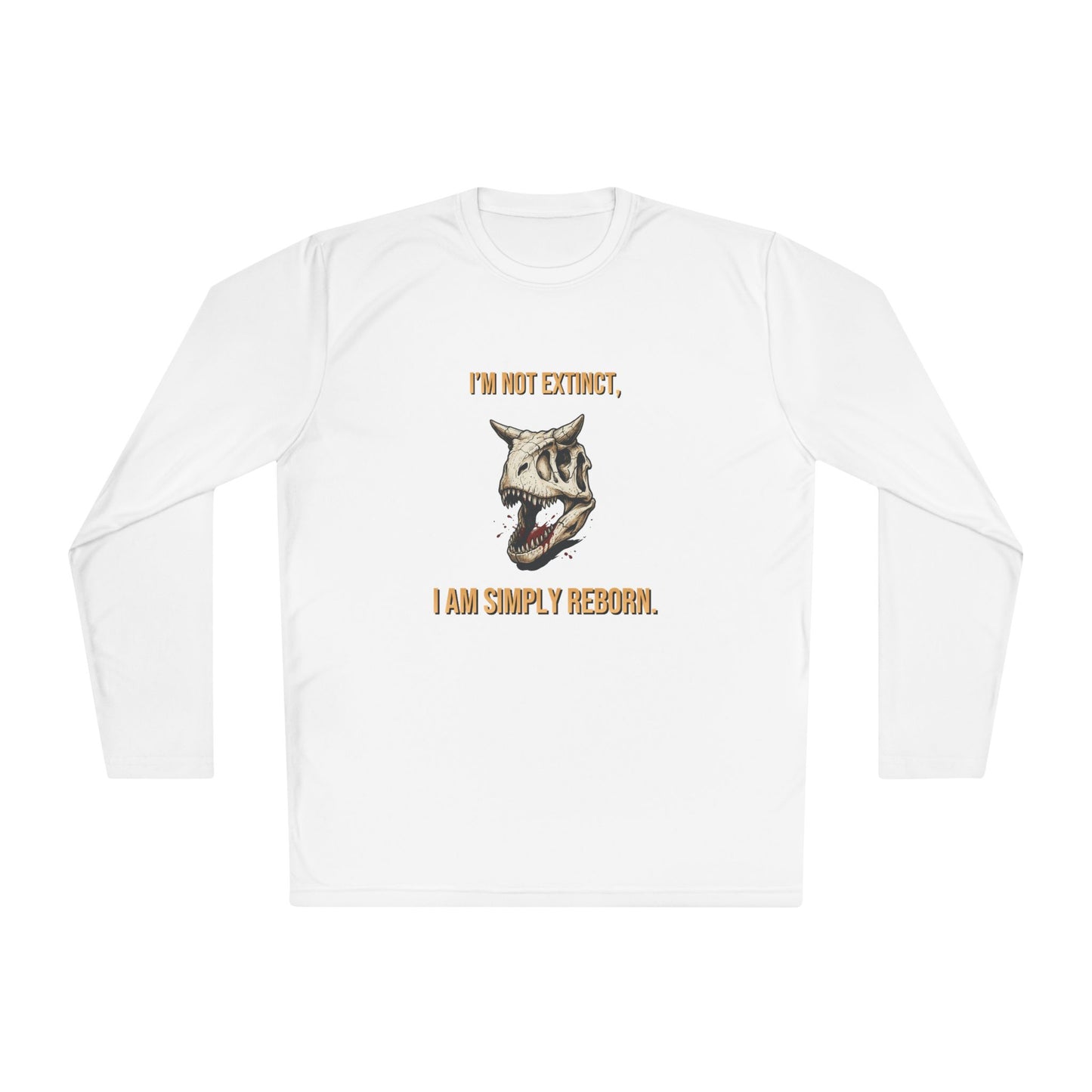 Carnotaurus Skull Long Sleeve Tee — Dinosaur Fossil Graphic Shirt