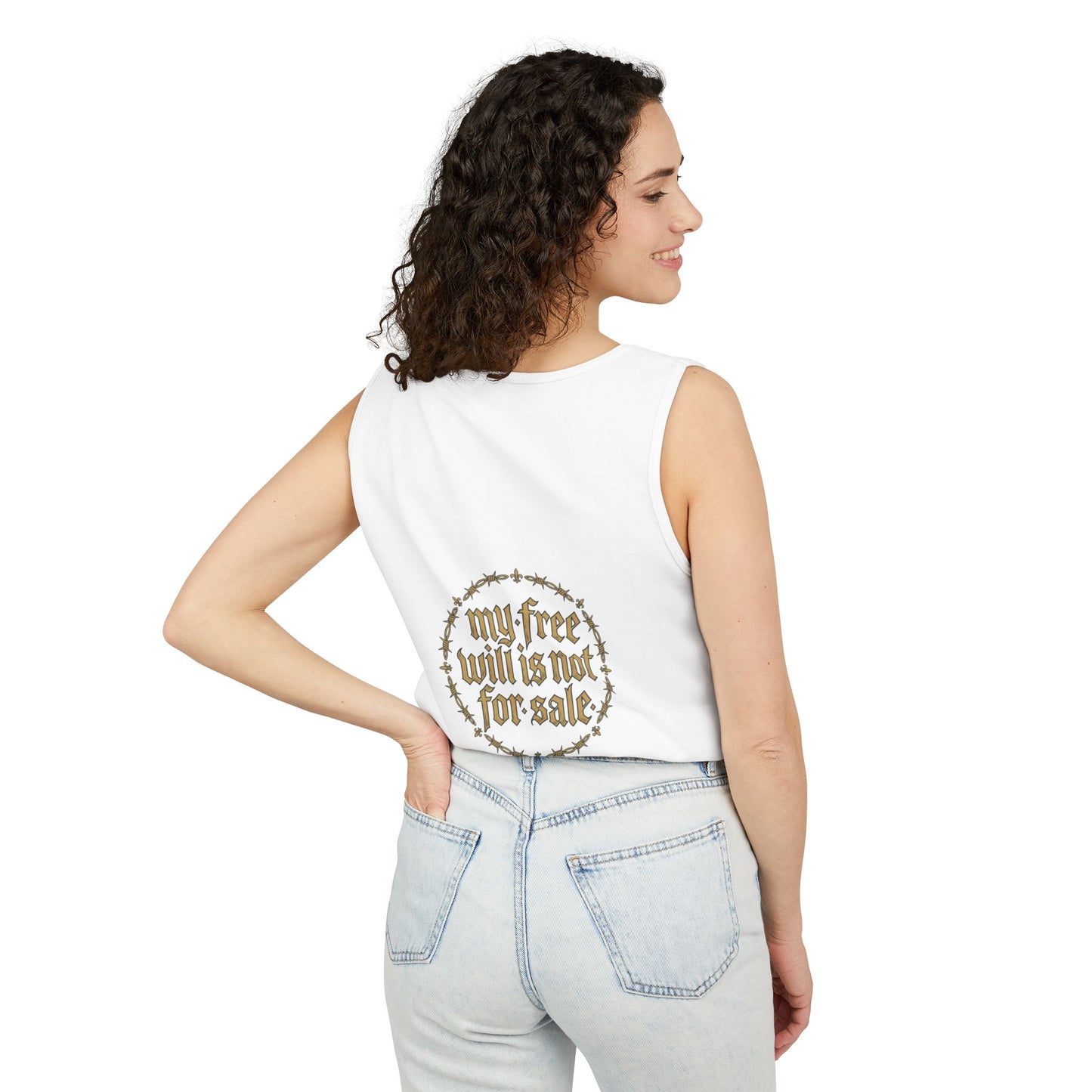 Anti-Cult Free Will Tank Top — Skeptic Statement Tee