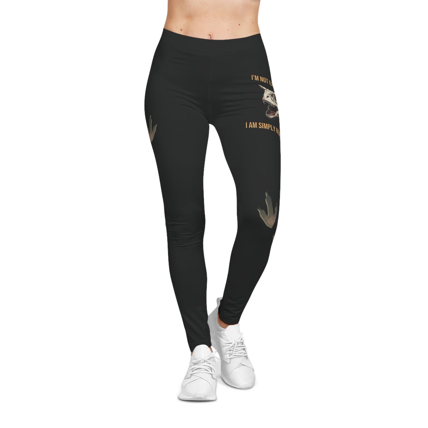 Carnotaurus Reborn Leggings — Women's Casual AOP Dinosaur Print