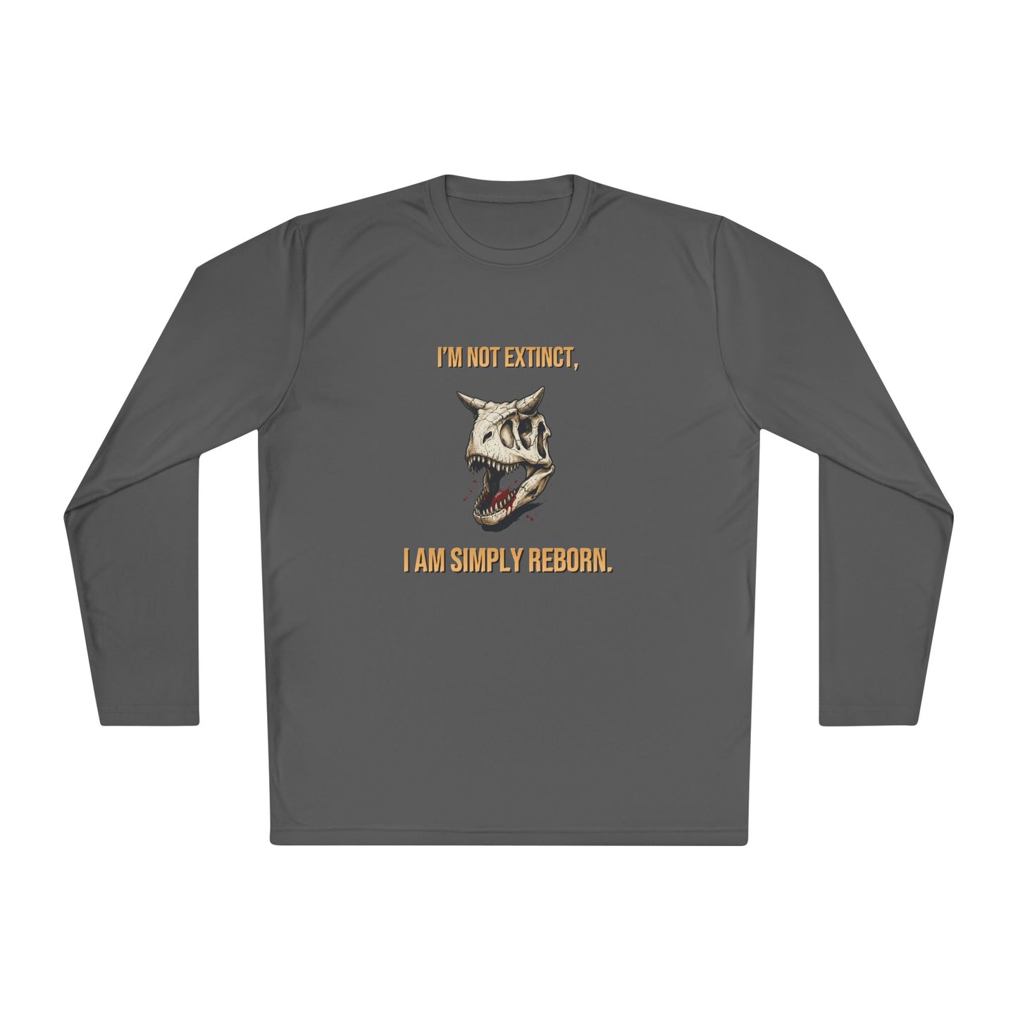 Carnotaurus Skull Long Sleeve Tee — Dinosaur Fossil Graphic Shirt