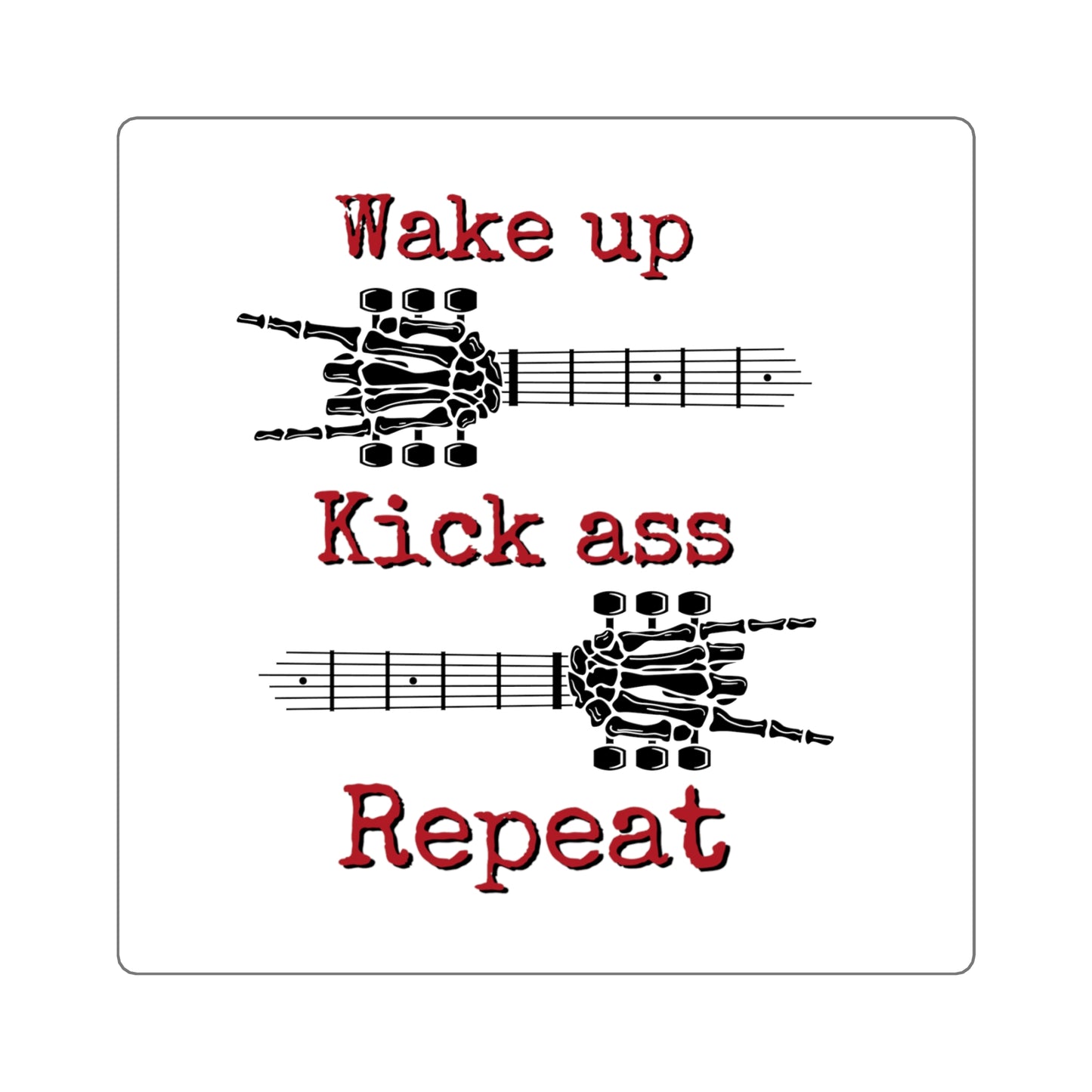 Wake Up Square Stickers