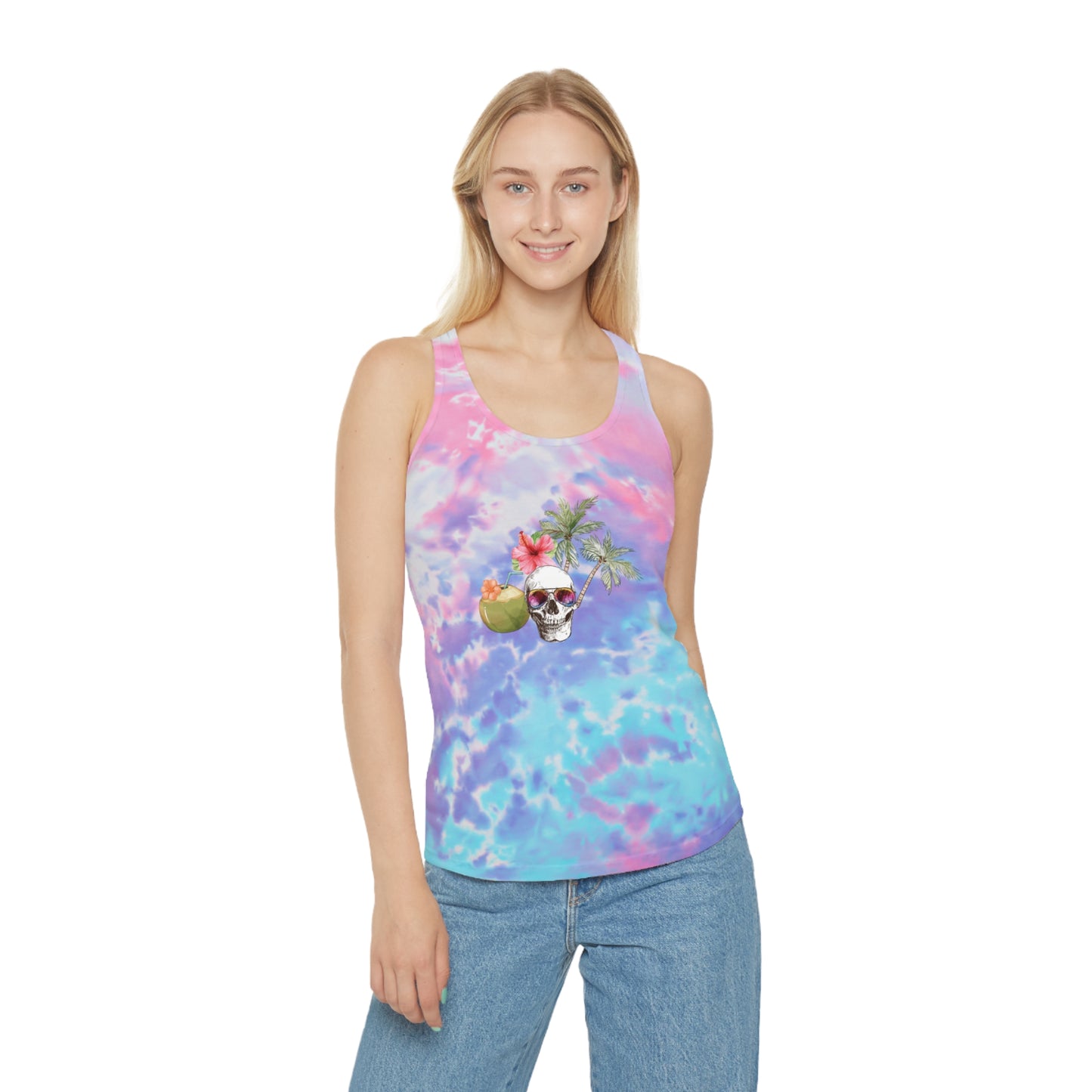 Tropigoth Tie Dye Racerback Tank Top