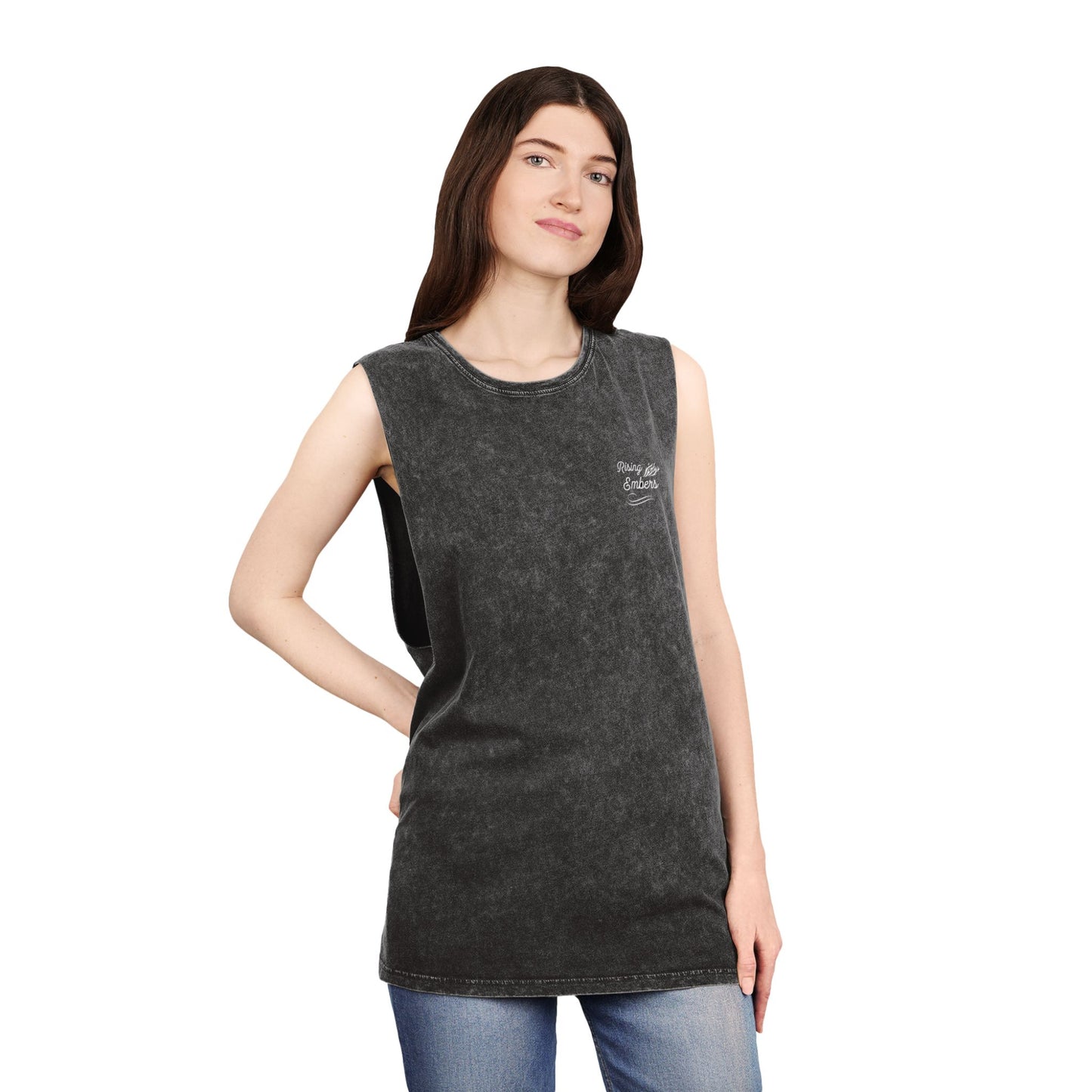Floral Spine Muscle Tank — Botanical Spine Graphic Tank Top