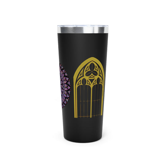 Resurrection Gothic Design in Gold 22oz tumbler