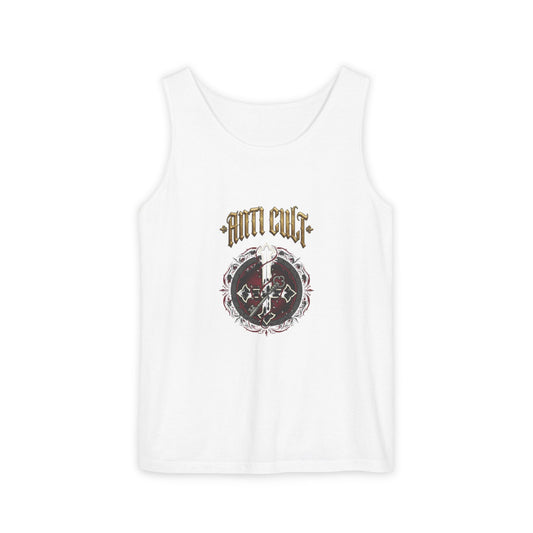 Anti-Cult Free Will Tank Top — Skeptic Statement Tee