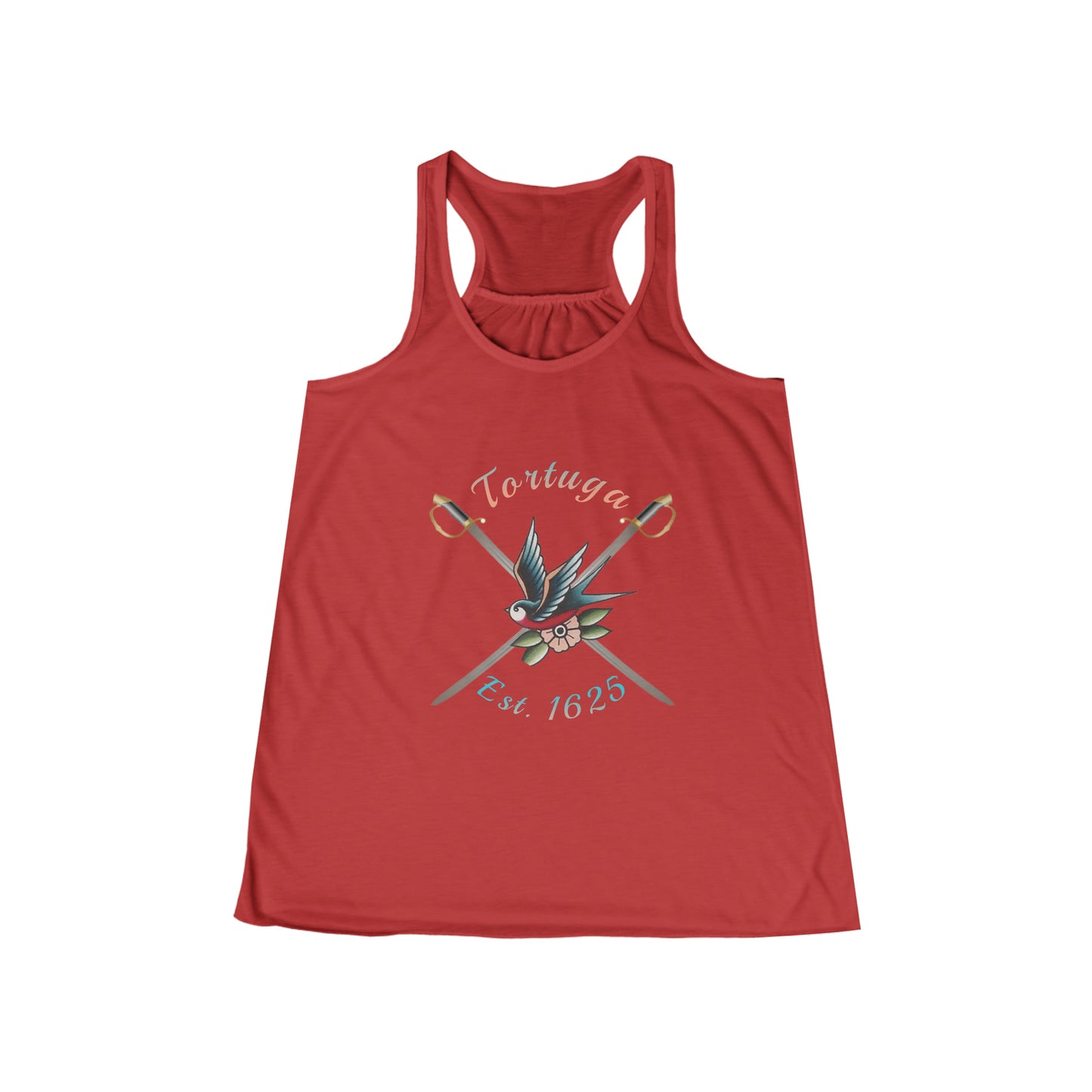 Witty Sparrow Women's Flowy Racerback Tank