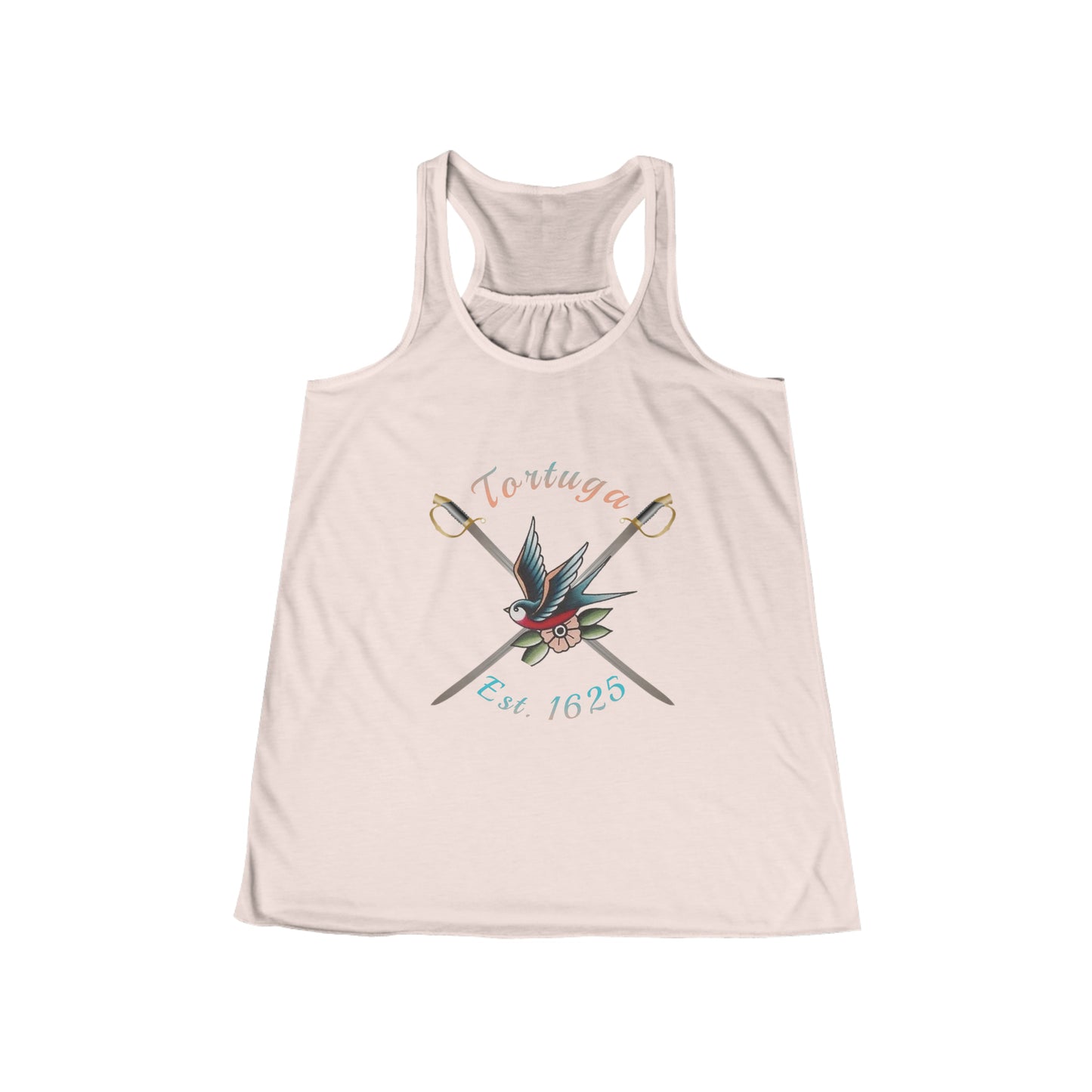 Witty Sparrow Women's Flowy Racerback Tank