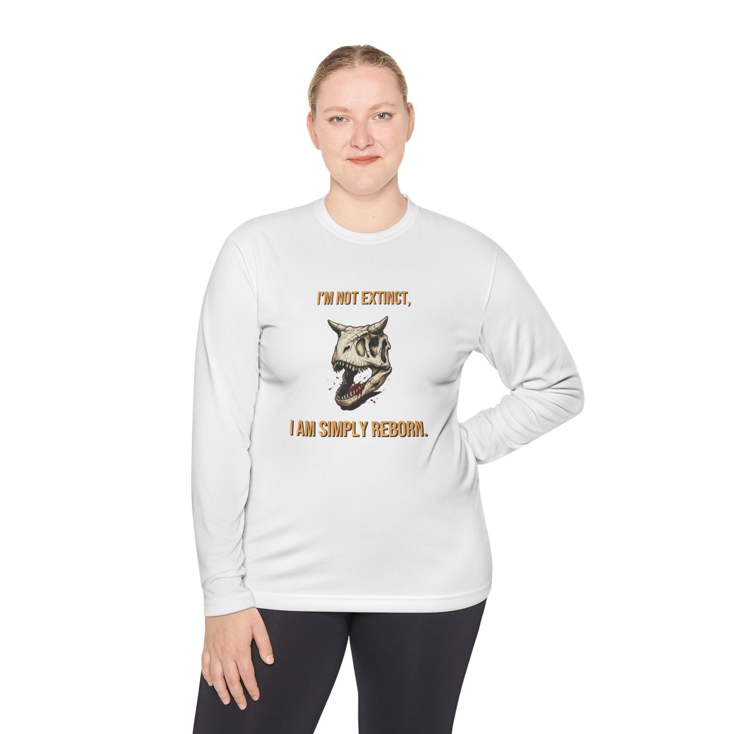 Carnotaurus Skull Long Sleeve Tee — Dinosaur Fossil Graphic Shirt