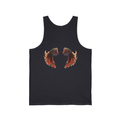 Rising Embers Phoenix Wings Unisex Jersey Tank